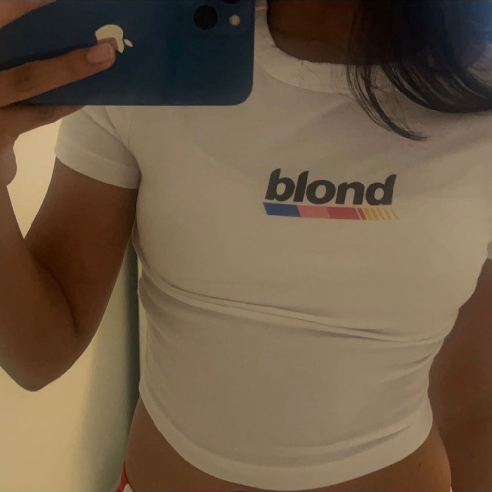 Frank Ocean “Blond” vintage custom baby tee